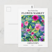 New York Flower Market, Chinatown Briefkaart (Voorkant / Achterkant)