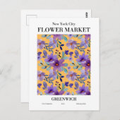 New York Flower Market, Greenwich Briefkaart (Voorkant / Achterkant)