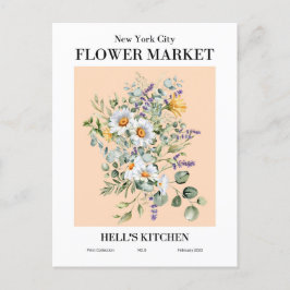 New York Flower Market, Hell's Kitchen Briefkaart