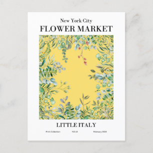 New York Flower Market, Little Italy Briefkaart