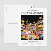 New York Flower Market, Lower East Briefkaart (Voorkant / Achterkant)