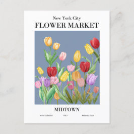 New York Flower Market, Midtown Briefkaart