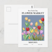 New York Flower Market, Midtown Briefkaart (Voorkant / Achterkant)