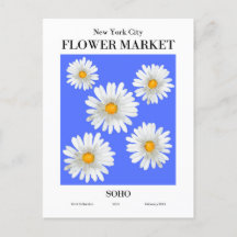 New York Flower Market, SOHO Briefkaart