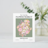 New York Flower Market, Upper East Briefkaart (Staand voorkant)