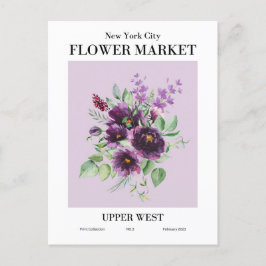 New York Flower Market, Upper West Briefkaart