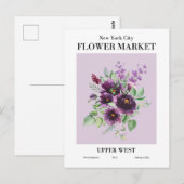 New York Flower Market, Upper West Briefkaart (Voorkant / Achterkant)