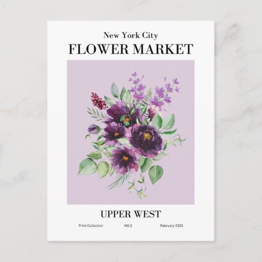 New York Flower Market, Upper West Briefkaart (Voorkant)