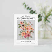 New York Flower Market, West Village Briefkaart (Staand voorkant)