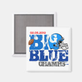 New York Football Champs 2012 Magneet (Voorkant / Achterkant)