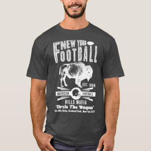 New York Football Est 1960 biedt maffia Vintage Wh T-shirt