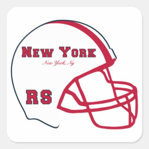 New York Football Logo Vierkante Sticker