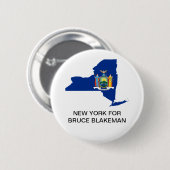 NEW YORK FOR BRUCE BLAKEMAN GOVERNOR BUTTON (Voorkant /achterkant)