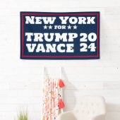 New York for Trump Vance 2024 Banner (Insitu)