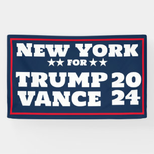 New York for Trump Vance 2024 Banner