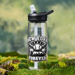 New York Forever – Vintage honkbal skyline  Waterfles