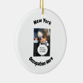  New York foto met baan of hobby Keramisch Ornament (Rechts)