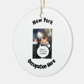  New York foto met baan of hobby Keramisch Ornament (Links)