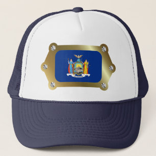 New York Framed Flag Pet