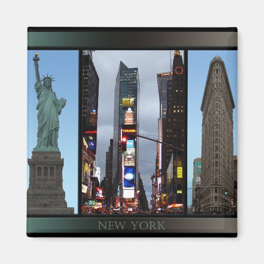 New York Fridge Magnet NY Souvenir Magnet (Voorkant)