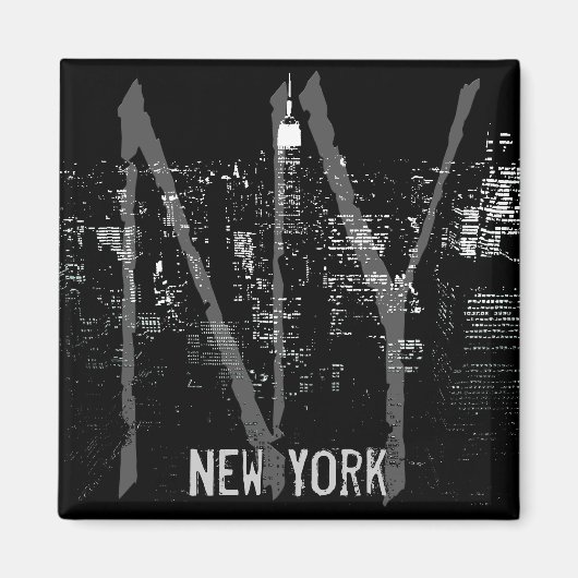 New York Fridge Magnet NY Souvenir Magnet (Voorkant)