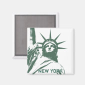 New York Fridge Magnet NY Souvenir Magnet (Voorkant / Achterkant)