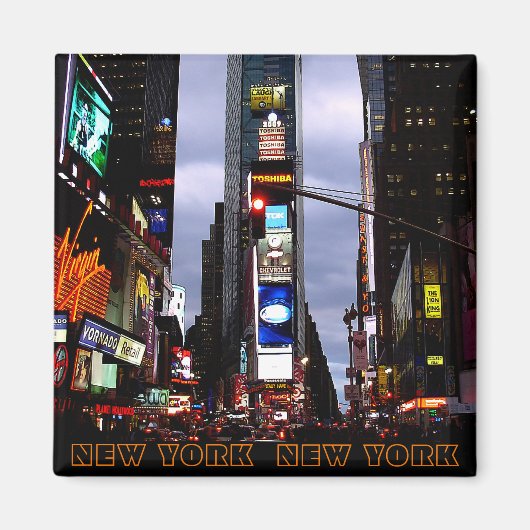 New York Fridge Magnet NY Souvenir Magnet (Voorkant)