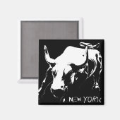 New York Fridge Magnets Bull Statue NYC Souvenirs Magneet (Voorkant / Achterkant)