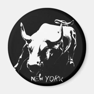 New York Fridge Magnets Bull Statue NYC Souvenirs Magneet