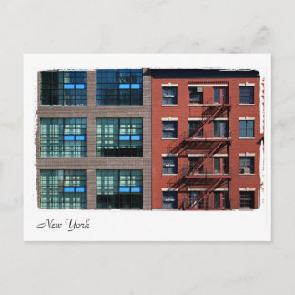 New York gebouwen. Briefkaart