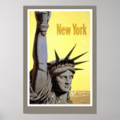 New York  gele achtergrond Poster (Voorkant)