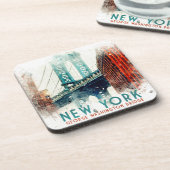 New York, George Washington Bridge, Bier Onderzetter (Linkerzijde)