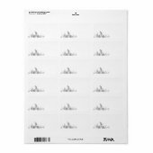 New York gestileerde skyline | leeg etiket (Full Sheet)