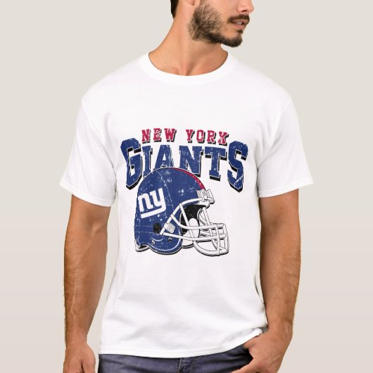 New York Giants Football Helmet T-shirt (Voorkant)