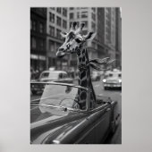 New York Giraffe Poster (Voorkant)