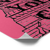 New York Girl Statue of Liberty Poster (Hoek)