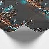 New York glanzend verpakkingspapier Cadeaupapier (Hoek)