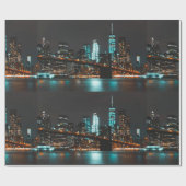 New York glanzend verpakkingspapier Cadeaupapier (Vlak)