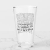 New York Glasses - Gepersonaliseerde New York Souv Glas (Achterkant)