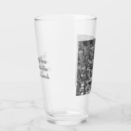 New York Glasses - Gepersonaliseerde New York Souv Glas (Rechts)