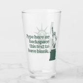 New York Glasses - Gepersonaliseerde New York Souv Glas (Achterkant)