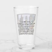 New York Glasses - Gepersonaliseerde New York Souv Glas (Achterkant)