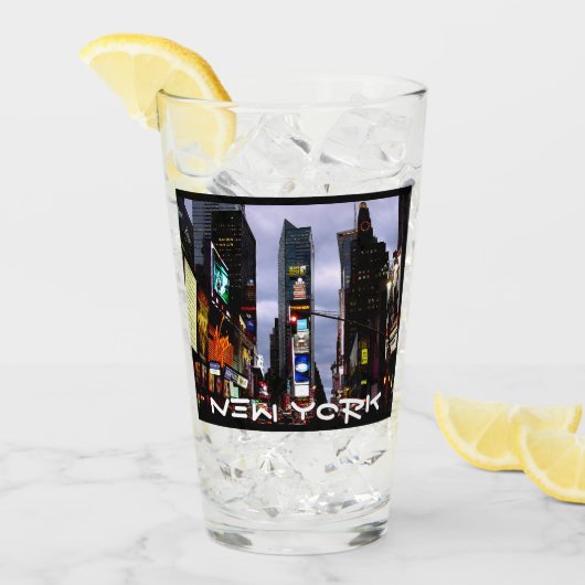 New York Glasses - Gepersonaliseerde New York Souv Glas (Voorkant ijs)