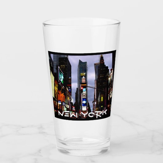 New York Glasses - Gepersonaliseerde New York Souv Glas (Voorkant)