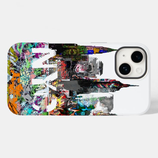 New York graffiti Case-Mate iPhone Case (Achterkant (horizontaal))