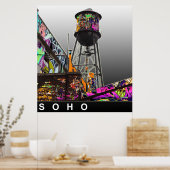 New York graffiti Poster (Keuken)