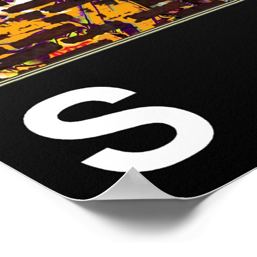 New York graffiti Poster (Hoek)