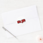 New York Graffiti Ronde Sticker (Envelop)