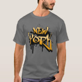 New York Graffiti Straat T-shirt (Voorkant)