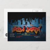 New York Grafitti Briefkaart (Voorkant / Achterkant)